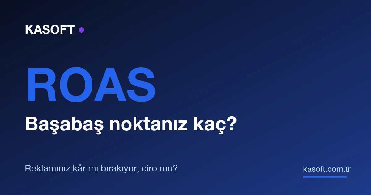 ROAS nedir, başabaş ROAS nasıl hesaplanır?